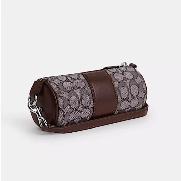 Coach Nolita Barrel Bag In Signature Jacquard - Picture 2 of 11